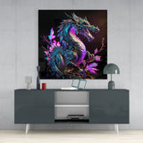 Dragon's Anger Glass Wall Art || Designers Collection | Insigne Art Design