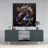Dragon's Roar Glass Wall Art || Designers Collection | Insigne Art Design