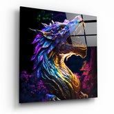 Dragon's Roar Glass Wall Art || Designers Collection | Insigne Art Design