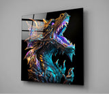 Dragon's Roar Glass Wall Art || Designers Collection | Insigne Art Design