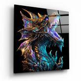Dragon's Roar Glass Wall Art || Designers Collection | Insigne Art Design