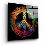 Peace Glass Wall Art || Designer Collection | Insigne Art Design