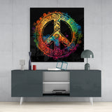 Peace Glass Wall Art || Designer Collection | Insigne Art Design