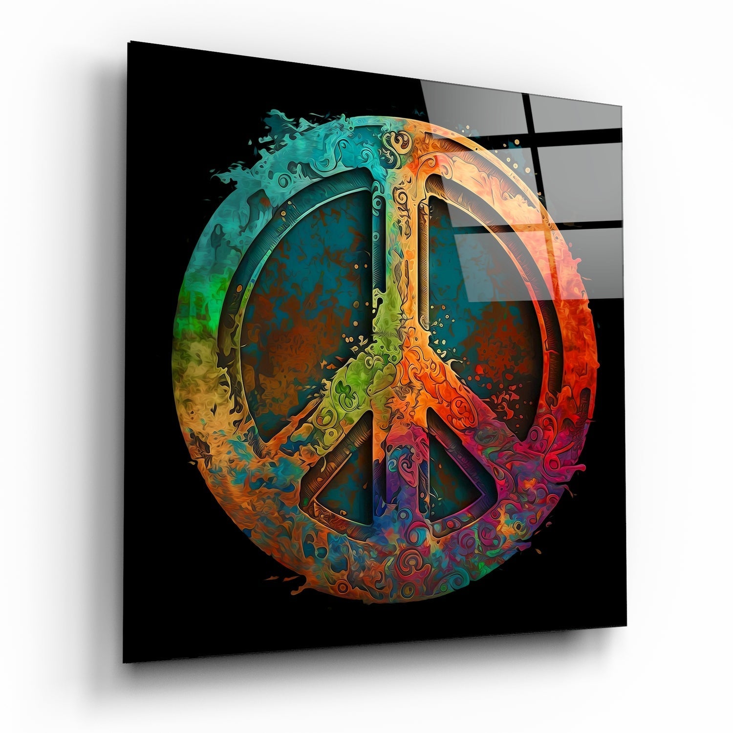 Peace Glass Wall Art || Designer Collection | Insigne Art Design