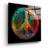 Peace Glass Wall Art || Designer Collection | Insigne Art Design