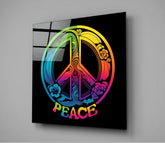Peace Glass Wall Art || Designer Collection | Insigne Art Design
