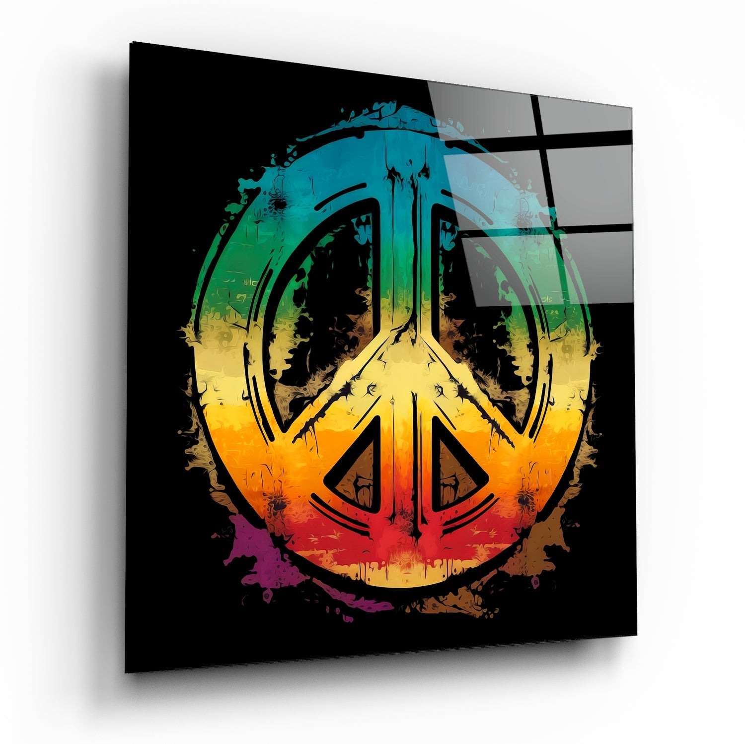 Peace Glass Wall Art || Designer Collection | Insigne Art Design