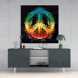 Peace Glass Wall Art || Designer Collection | Insigne Art Design