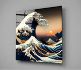 Waves Glass Wall Art || Designer Collection | Insigne Art Design