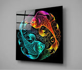 Ying and Yang Glass Wall Art || Designer Collection | Insigne Art Design