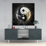 Ying and Yang Glass Wall Art || Designer Collection | Insigne Art Design