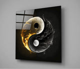 Ying and Yang Glass Wall Art || Designer Collection | Insigne Art Design