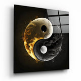 Ying and Yang Glass Wall Art || Designer Collection | Insigne Art Design