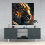 Leopard Glass Wall Art || Designer Collection | Insigne Art Design