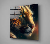 Leopard Glass Wall Art || Designer Collection | Insigne Art Design