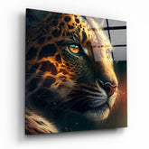 Leopard Glass Wall Art || Designer Collection | Insigne Art Design
