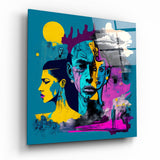Picasso's Mind Glass Wall Art || Designer Collection | Insigne Art Design
