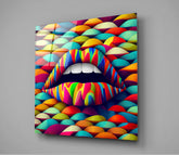 Lips Glass Wall Art || Designer Collection | Insigne Art Design