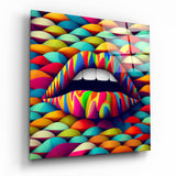 Lips Glass Wall Art || Designer Collection | Insigne Art Design
