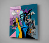 Picasso's Mind Glass Wall Art || Designer Collection | Insigne Art Design