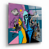 Picasso's Mind Glass Wall Art || Designer Collection | Insigne Art Design