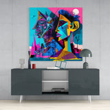 Picasso's Mind Glass Wall Art || Designer Collection | Insigne Art Design