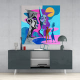 Picasso's Mind Glass Wall Art || Designer Collection | Insigne Art Design