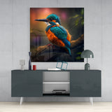 Kingfisher Glass Wall Art || Designer Collection | Insigne Art Design