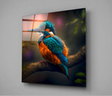 Kingfisher Glass Wall Art || Designer Collection | Insigne Art Design