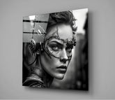 Woman Warrior Glass Wall Art || Designer Collection | Insigne Art Design
