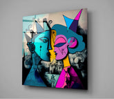 Picasso's Mind Glass Wall Art || Designer Collection | Insigne Art Design
