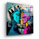 Picasso's Mind Glass Wall Art || Designer Collection | Insigne Art Design