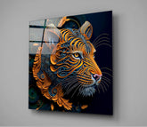 Tiger Glass Wall Art || Designers Collection | Insigne Art Design