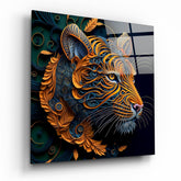Tiger Glass Wall Art || Designers Collection | Insigne Art Design