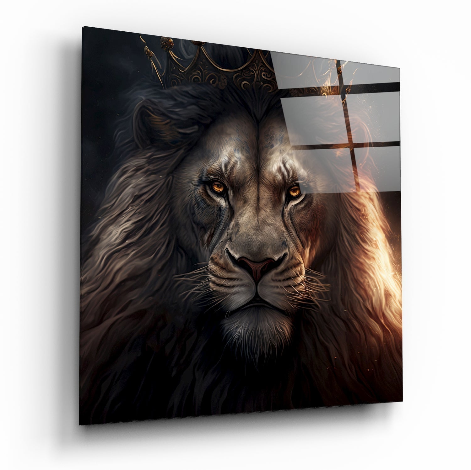 Lion King Glass Wall Art || Designer Collection | Insigne Art Design