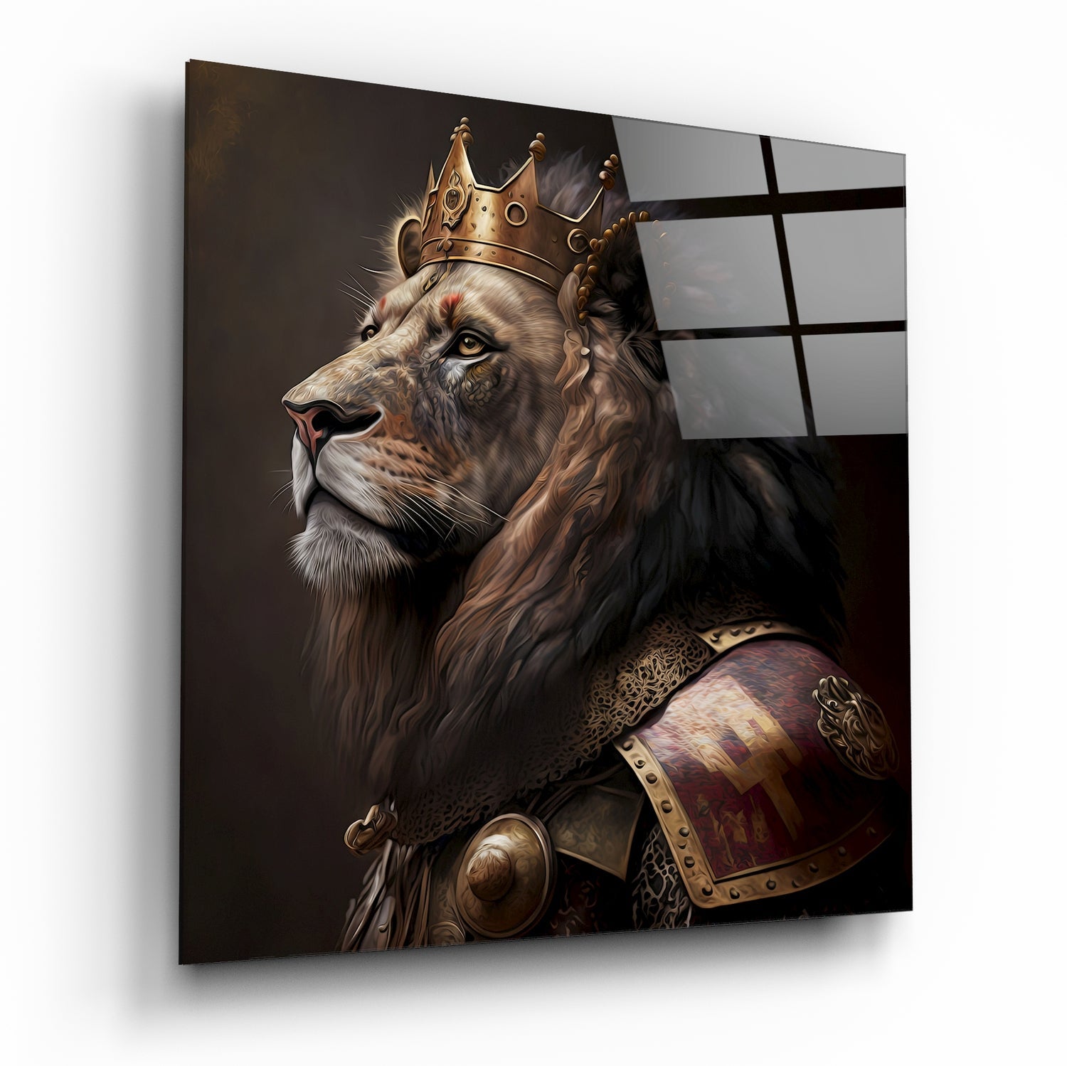 Lion King Glass Wall Art || Designer Collection | Insigne Art Design
