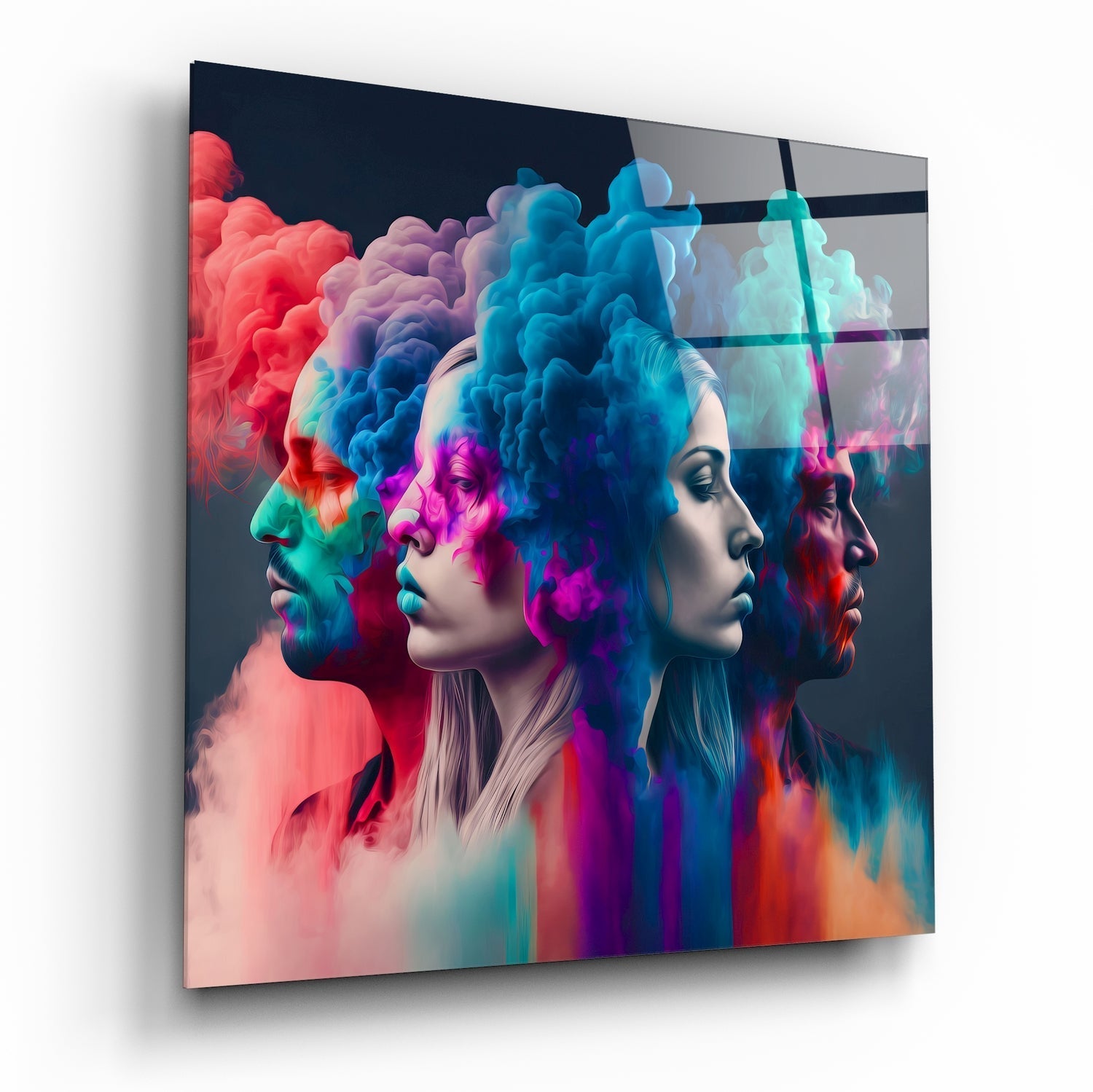 Smoked Thoughts Glass Wall Art || Designer Collection | Insigne Art Design