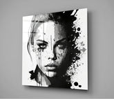 Woman Glass Wall Art || Designer Collection | Insigne Art Design
