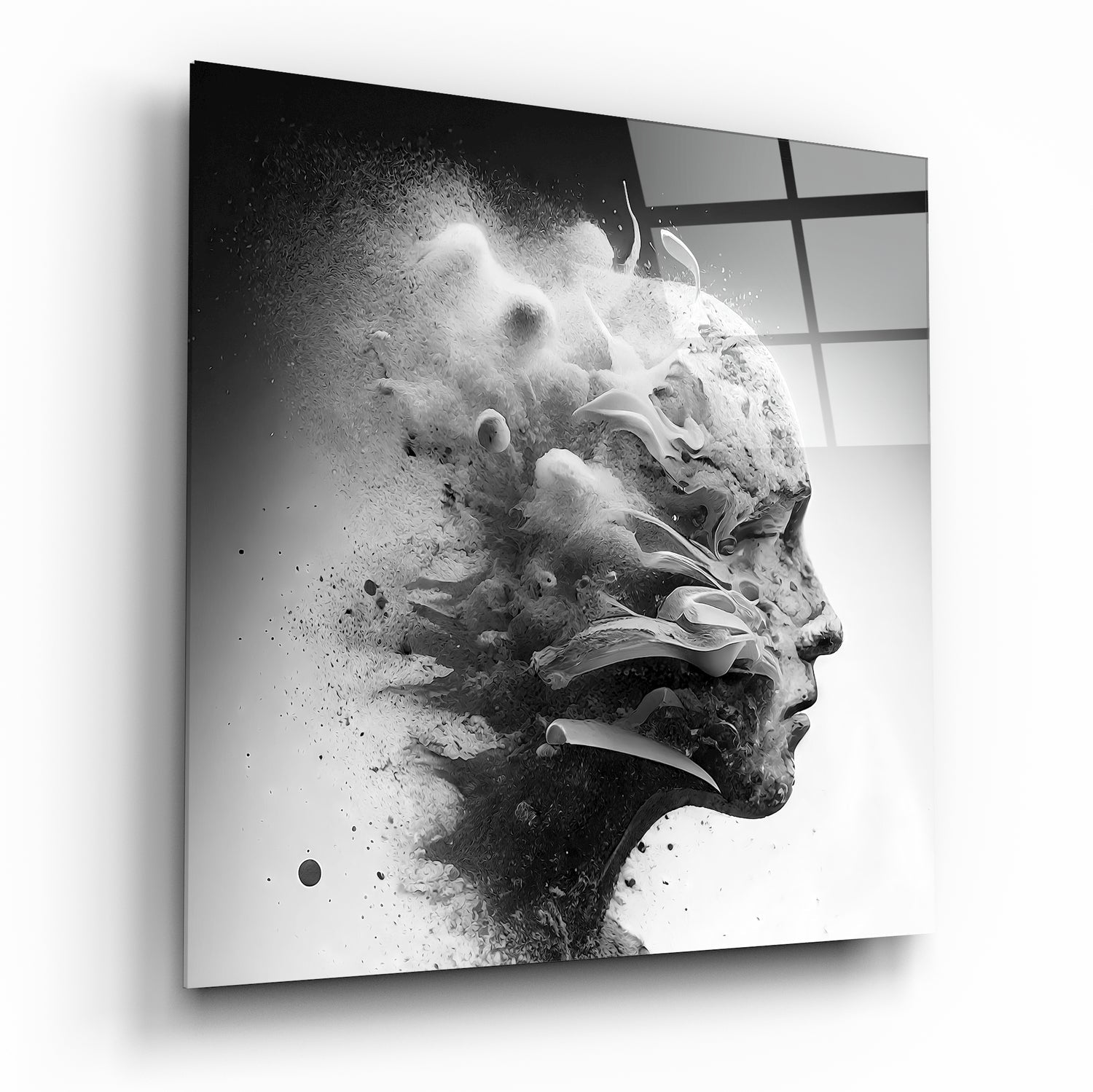 Smoked Thoughts Glass Wall Art || Designer Collection | Insigne Art Design