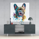 Cute Dog Glass Wall Art || Designers Collection | Insigne Art Design