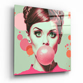 Audrey Hepburn Glass Wall Art || Designers Collection | Insigne Art Design