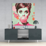 Audrey Hepburn Glass Wall Art || Designers Collection | Insigne Art Design