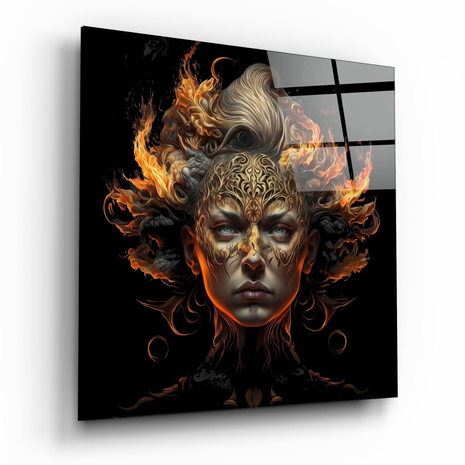 The Wrath of the Woman Glass Wall Art || Designer Collection | Insigne Art Design
