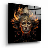 The Wrath of the Woman Glass Wall Art || Designer Collection | Insigne Art Design
