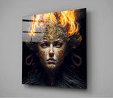The Wrath of the Woman Glass Wall Art || Designer Collection | Insigne Art Design