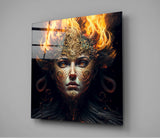 The Wrath of the Woman Glass Wall Art || Designer Collection | Insigne Art Design