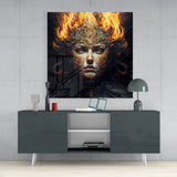 The Wrath of the Woman Glass Wall Art || Designer Collection | Insigne Art Design