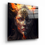 The Wrath of the Woman Glass Wall Art || Designer Collection | Insigne Art Design