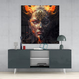 The Wrath of the Woman Glass Wall Art || Designer Collection | Insigne Art Design