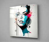 Woman Glass Wall Art || Designer Collection | Insigne Art Design